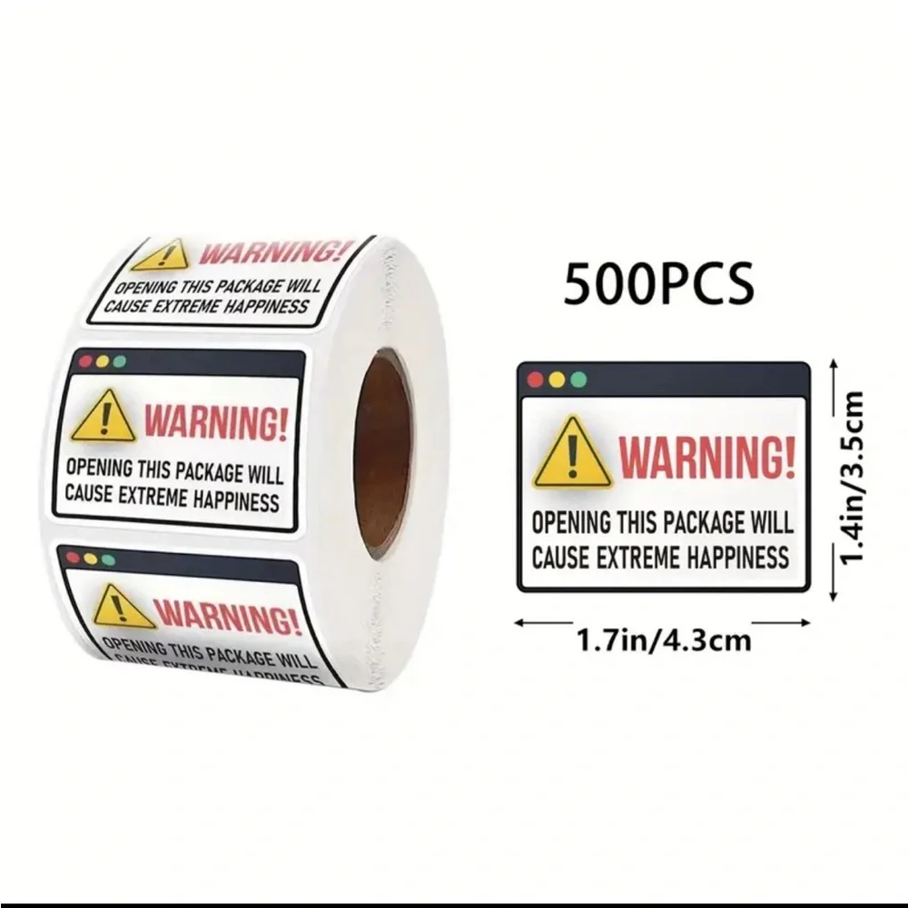 500 pcs packaging/shipping sticker